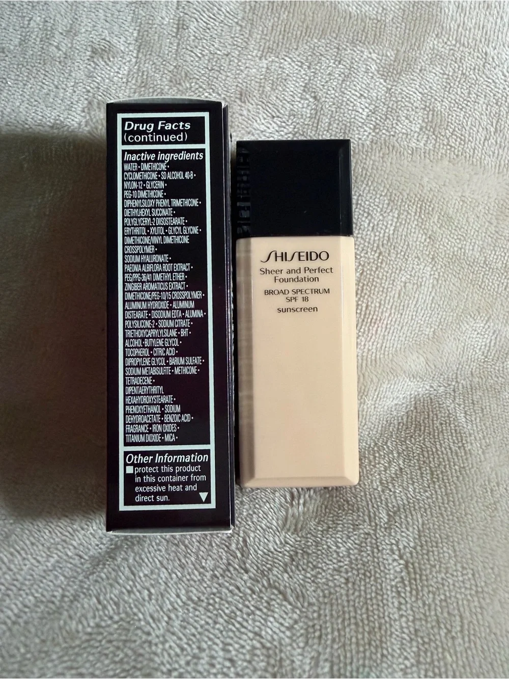 SHISEIDO Sheer and Perfect Foundation--Golden Brown D10 (1fl oz/30 ml)